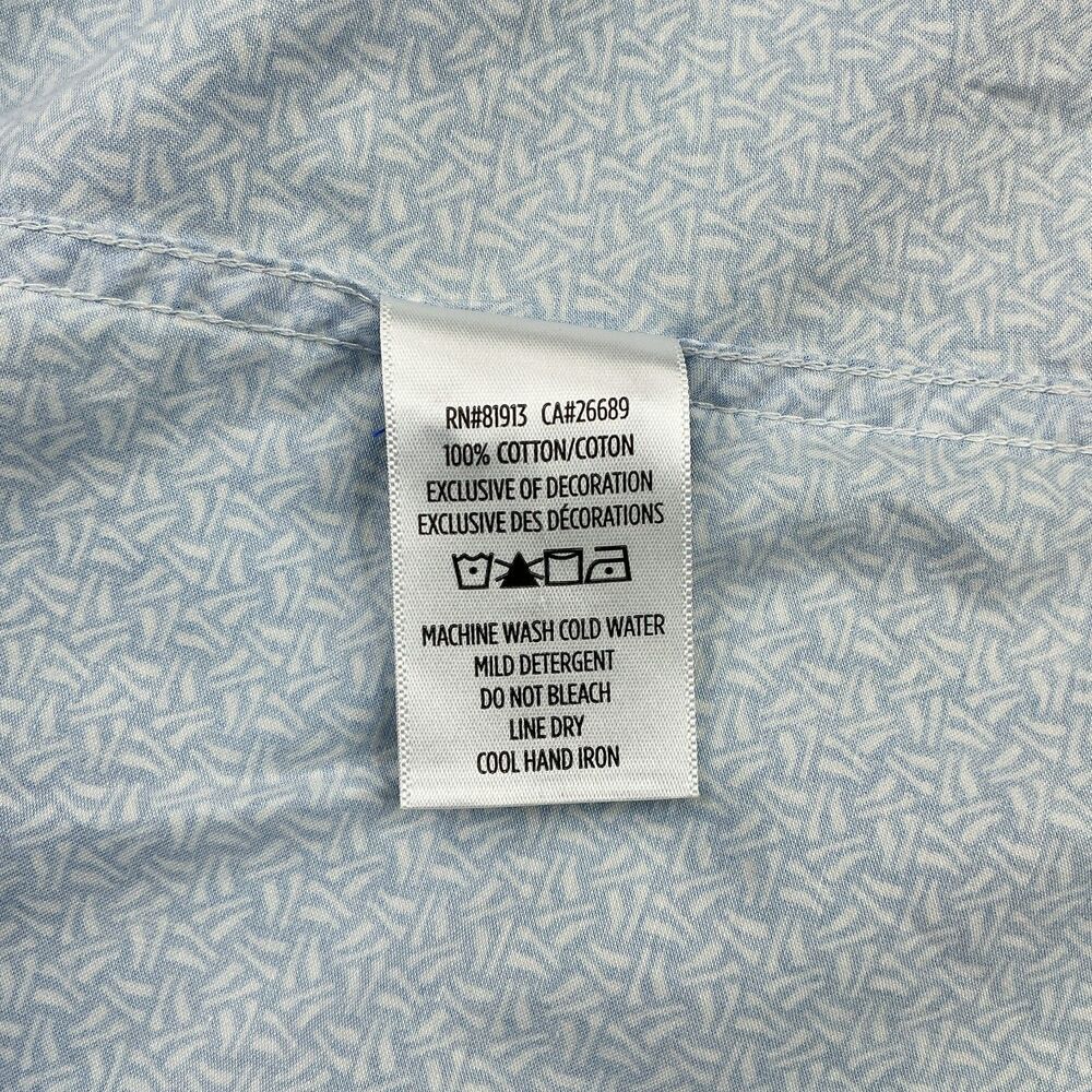 Robert Graham Dress Shirt XL Blue Geometric Print Button Up Long Sleeve Preppy - Picture 12 of 15